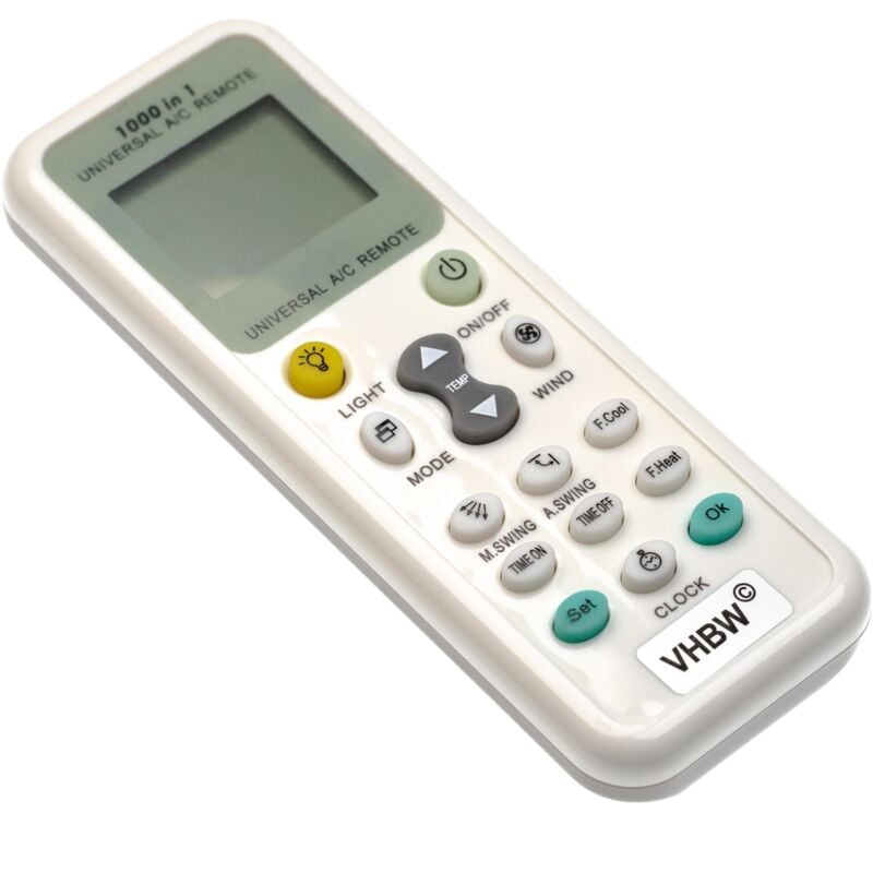 vhbw Universal Remote Control compatible with Toshiba Air Conditioners