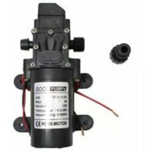 12V DC high-pressure self-priming electric diaphragm pump for caravans, boats, cleaning, washing and garden irrigation.