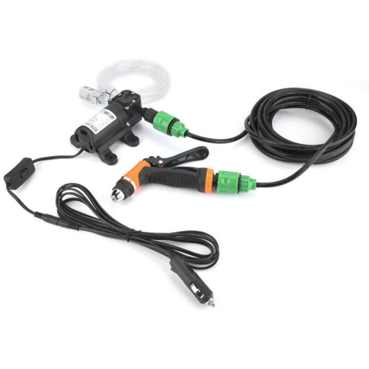 12V Electric Portable Car Wash, Car Wash Pump, Water Pump Spray Gun with Hose