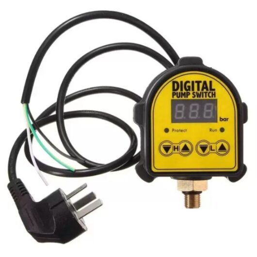 220V Automatic Regulator for Domestic Pump, Pressure Switch, Water Booster, Presscontrol, Pressdrive, Digital Electric Male