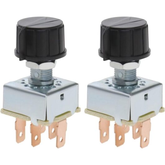 2Pcs ac Air Conditioning Rotary Knob 3 Speed Fan Switch Air Conditioning Control Universal Rotary Replacement for Car - Csparkv