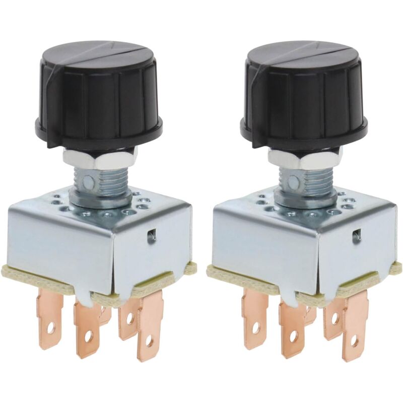 2Pcs ac Air Conditioning Rotary Knob 3 Speed Fan Switch Air Conditioning Control Universal Rotary Replacement for Car - Csparkv