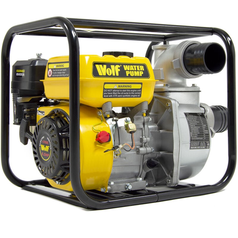 3" Petrol Water Pump Wolf 6.5 HP, Self-Priming