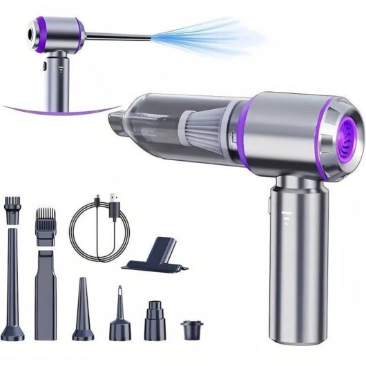 4-in-1 Cordless Vacuum Blower, 20000Pa - Brushless Motor for Car, Home, Office