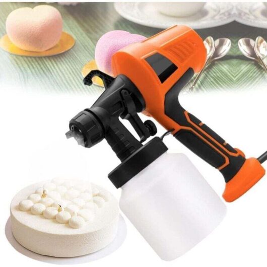 500W 110V 230V Chocolate Cake Press for Baking Chocolate Cakes (Orange)