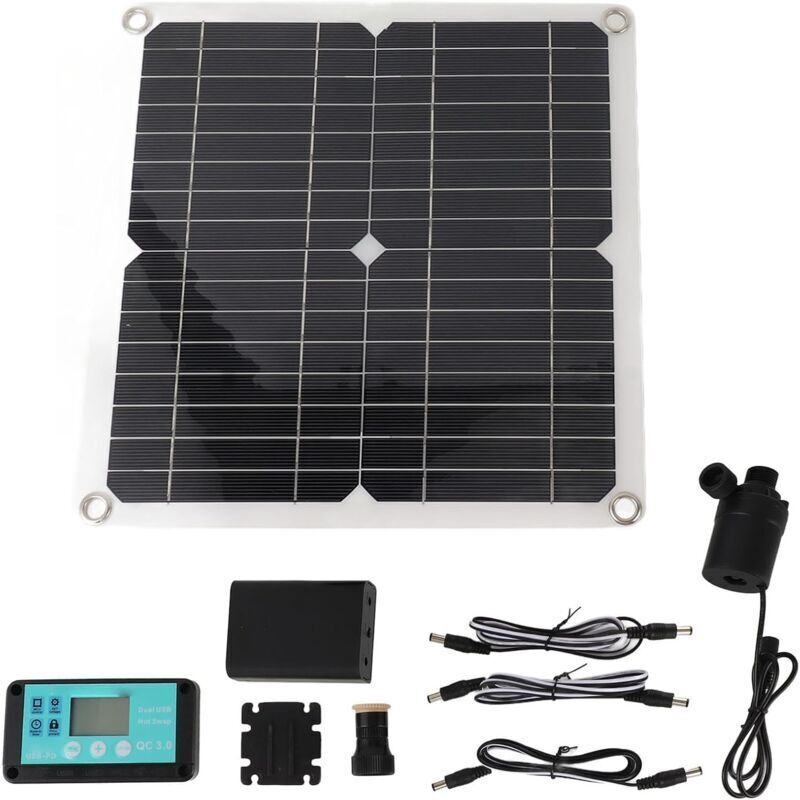 50W/22W Solar Fountain, Upgraded Floating Solar Fountain for Gardens, Bird Baths, and Ponds