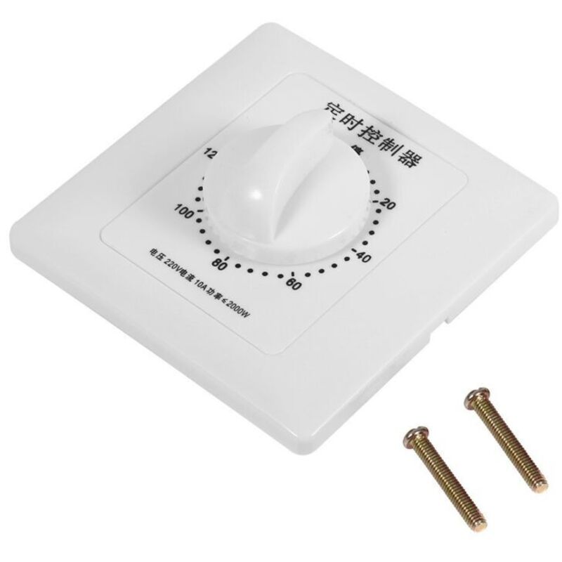AC 220V 30/60/120 Min High Power Pump Timer Mechanical Time Switch Countdown Timer Control (120 min)