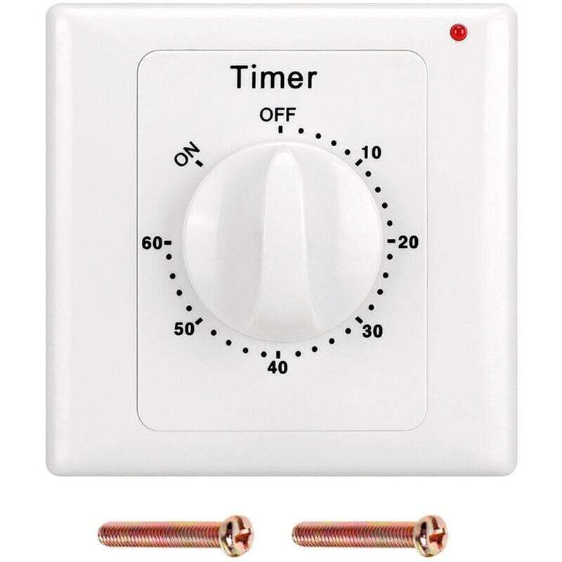 AC 220V Timer Switch High Performance Pump Electronic Control Mechanical Countdown Socket Time Switch - 60min