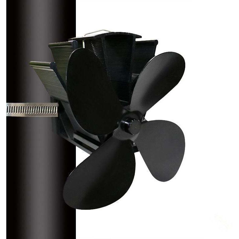 Accessories for chimney and stove, stove fan, 6 nozzles, silent operation, heat powered, no electricity required, fan for light stove
