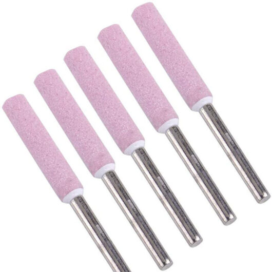 Chainsaw sharpening set, 10 grinding stones, polishing stones, 4 mm chainsaw sharpening tool