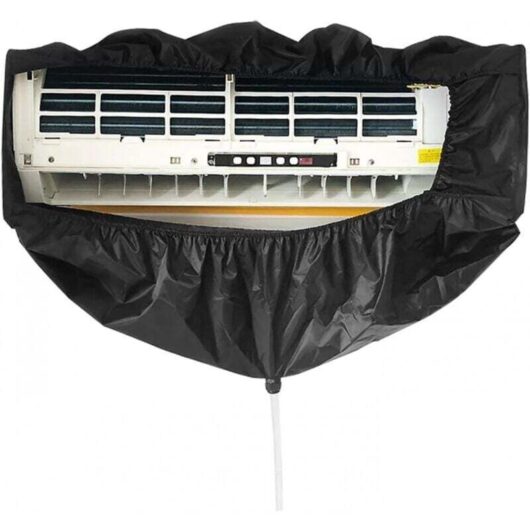 Cleaning Cover for Split Air Conditioner - With 2.5M Water Hose and Drain Outlet - Two-Sided Support Plates - Waterproof Panels - For Wall-Mounted