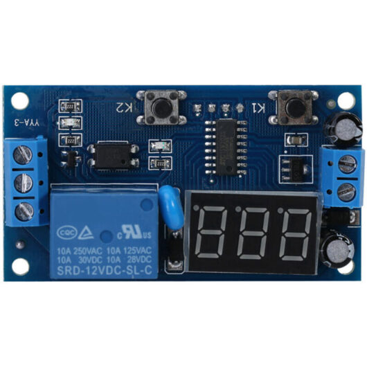 DC 12V Infinite, Cycle Delay Timer Relay and Timer on Loop Switches with LED Display Off