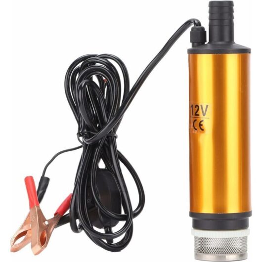 Electric Submersible Pump, Mini Portable DC Electric Submersible Pump 12V DC 30L/Min for Water, Kerosene, Diesel