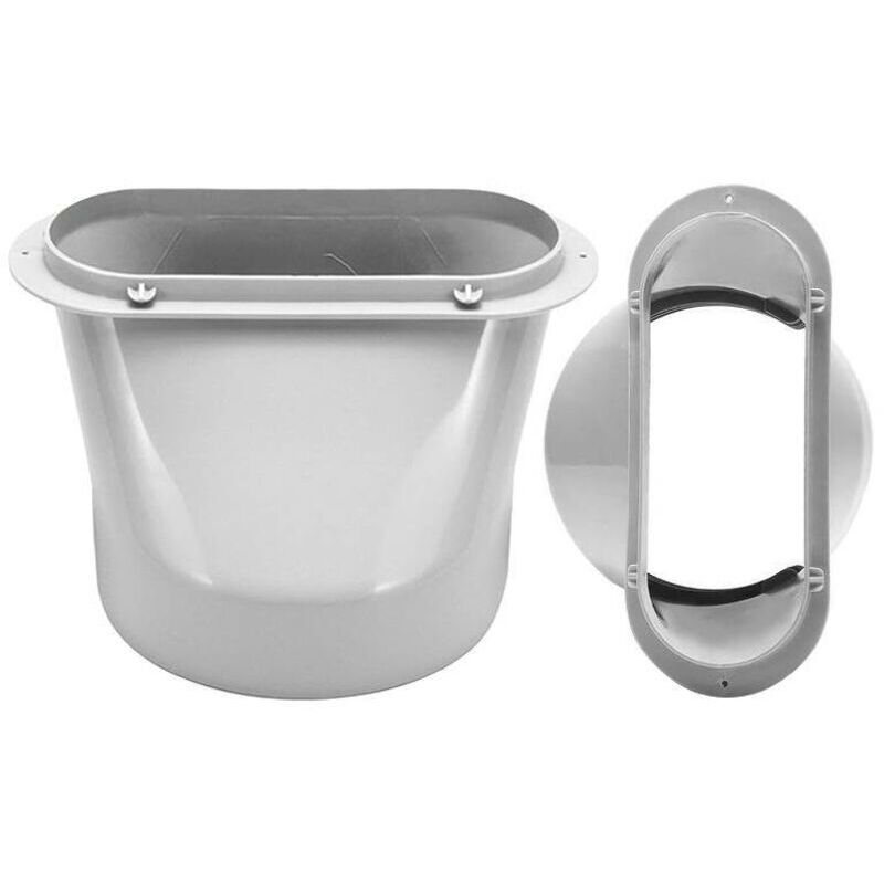 Exhaust fitting for portable air conditioner - 15 cm exhaust hose fitting, line fitting for air conditioner. For spare parts of window air