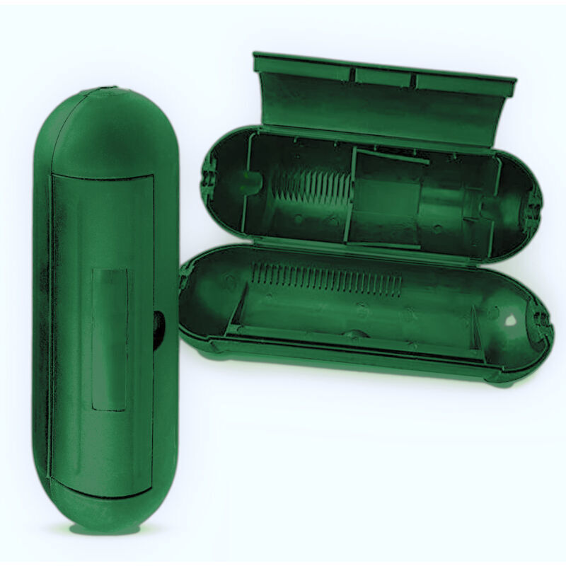 Expandable outdoor safety cable cover for string lights, fountains, pool pumps, air conditioners, etc. Simple, green