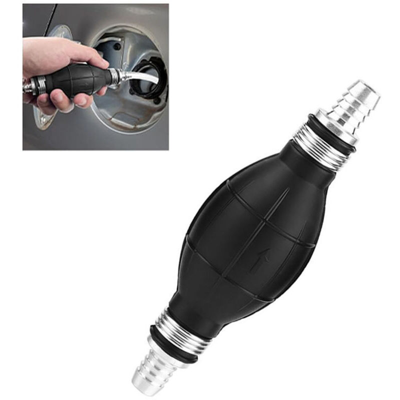 Fuel Pre-Feed Pump, Electric Inline Manual Boat Pump, Aluminum Diesel Gasoline Water Pumps (12mm)