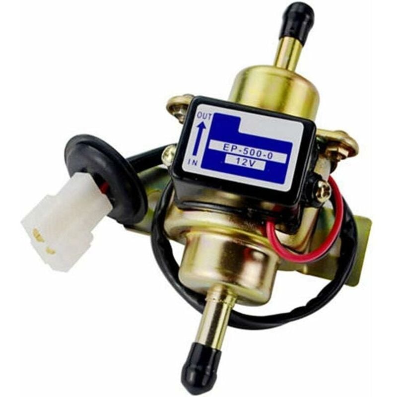 Gotrays - Car Electric Fuel Pump, Low Pressure Diesel Pump Metal 3 to 5 psi Inline Crude Oil Fuel Pump (12V) EP500-0 EP502-0