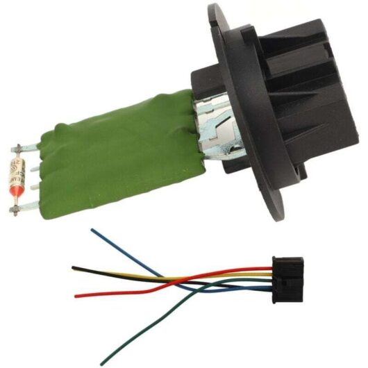 Heater fan motor resistor kit 6450JP, equipped with replacement resistor cable for Peugeot 206 307