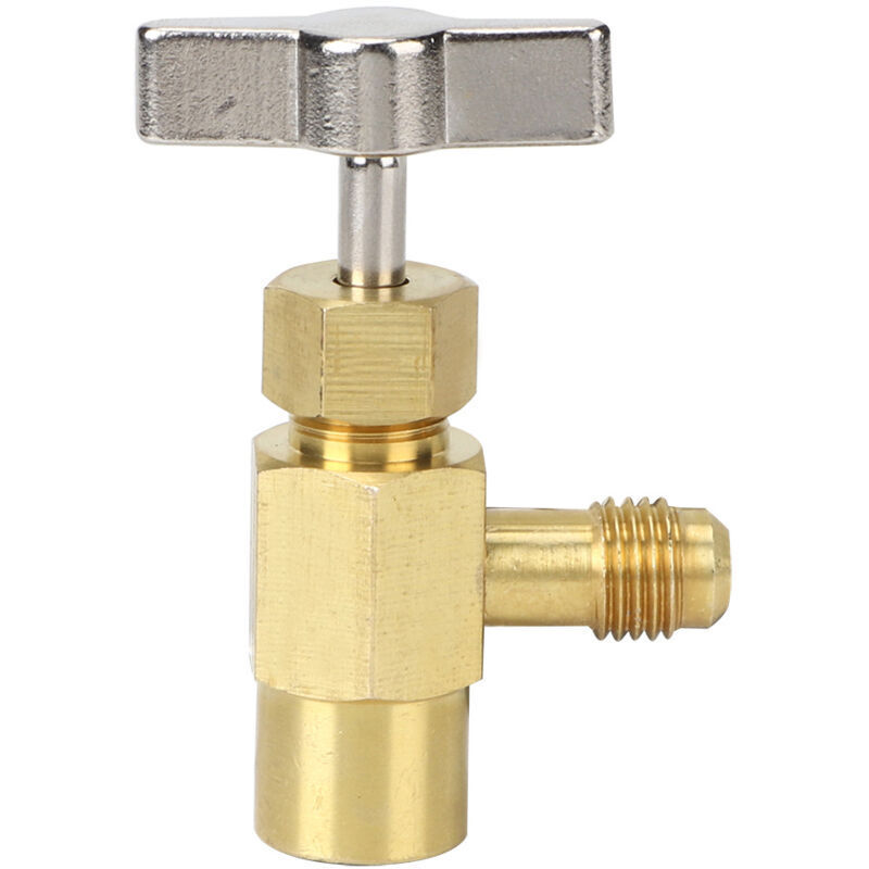 Herramiente to shelter the valve of the refrigerant bottle box of the air conditioned R134A with 1/2" ACME hembra