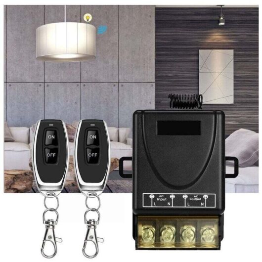 High Performance 433MHz Wireless Remote Control Switch, AC 220V/240V/110V 30A RF Remote Control for Lighting, Water Pumps, Home Appliances,