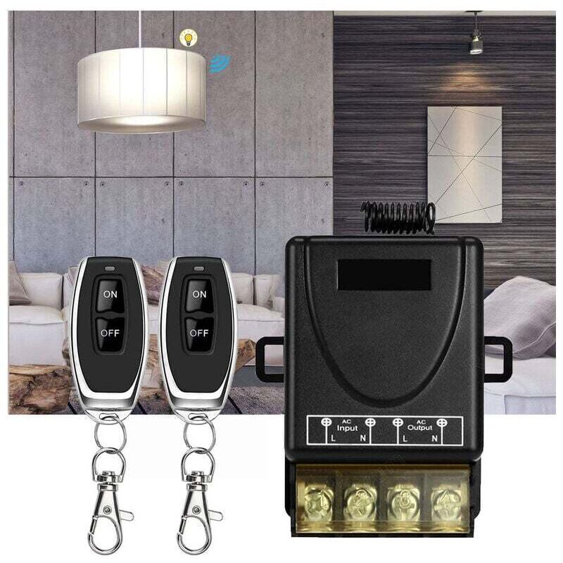 High Performance 433MHz Wireless Remote Control Switch, AC 220V/240V/110V 30A RF Remote Control for Lighting, Water Pumps, Home Appliances,