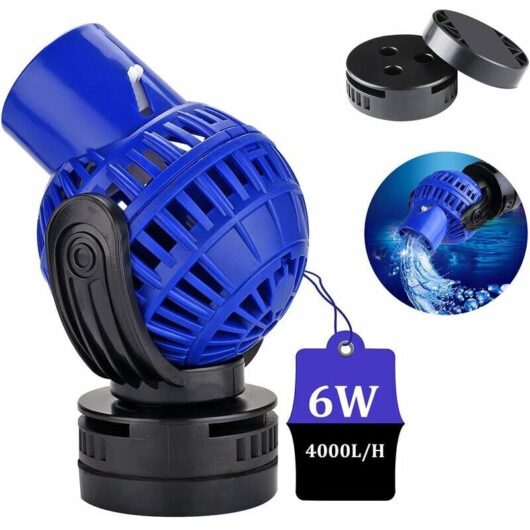 JVP-130 Wave Pump, 4000L/H 6 Watt Aquarium Wave Maker Circulation Pump 60-80cm Freshwater and Saltwater Circulation Pump