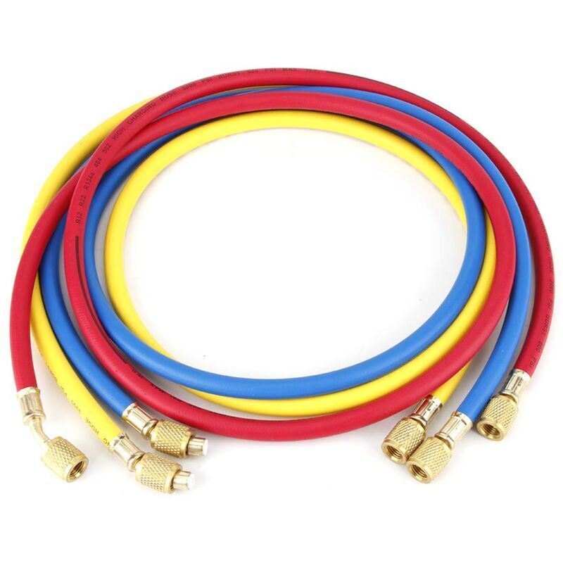 Jeffergarden 1.5M 600 Psi 1/4" Pressure Refrigerant Filling Hose 1/4" Air Conditioning Hose Fluoride Hose