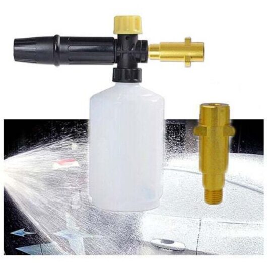 Kärcher Foam Cannon, 1/4" 600ml High Pressure Washer Adjustable Nozzle Suitable for Kärcher K Series, Car Cleaning, Pet Bathing, House Cleaning