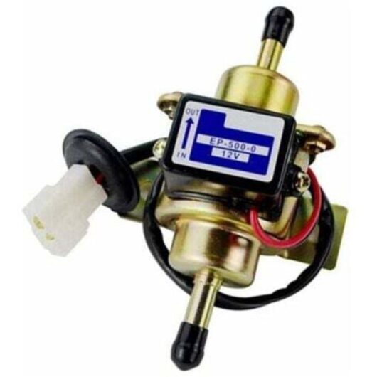 Mumu - Car Electric Fuel Pump, Metal Low Pressure Fuel Pump 3 to 5 psi Inline Crude Oil Fuel Pump (12 v) EP500-0 EP502-0