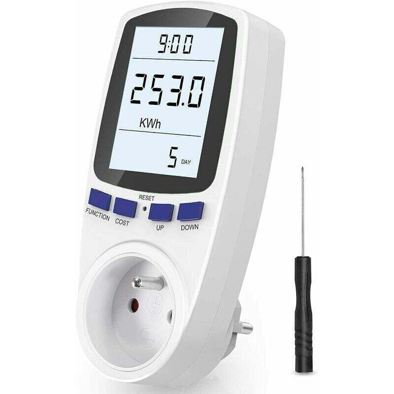 Plug-in wattmeter - Energy meter A185V 264V - LCD display