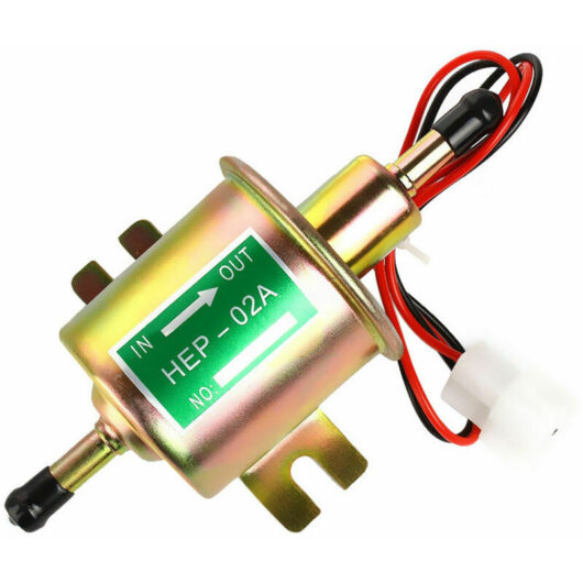 Pompe à essence électrique universelle en métal solide à essence 12V pour véhicule en ligne HEP-02A Voitures automobiles à basse pression pour Mazda