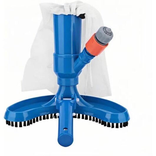 Pool Vacuum Cleaner - Portable Pool Vacuum - Jet Cleaner with Drawstring Mesh Bag, Ideal for Swimming Pools, Spas, Fountains and Ponds - Easily