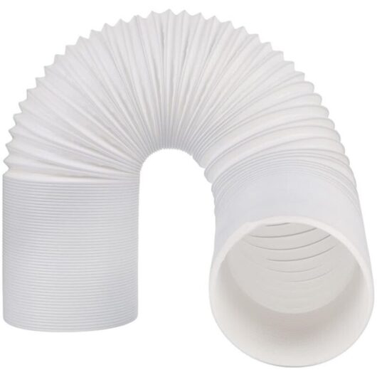 Portable Air Conditioner Hose, 150mm Diameter, Flexible PVC Exhaust Hose, 2M Length, Universal Hose Kit for Portable Air Conditioner, Air Extractor,