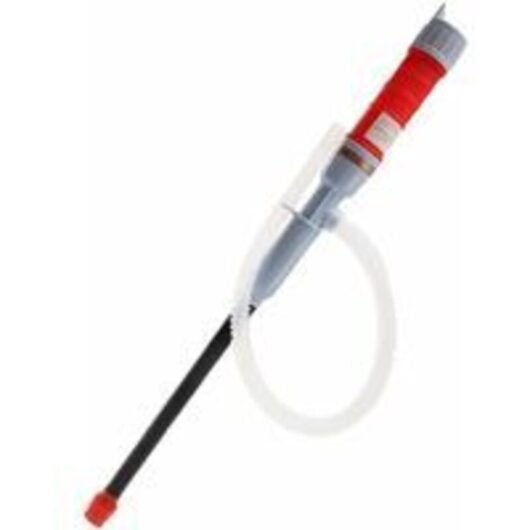 Red Electric Battery-Powered Siphon Pump for Transferring Liquids and Water, Battery-Powered Siphon Hose, Gasoline, and Fuel, Hand Suction Pump