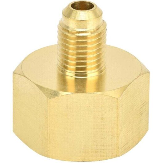 Refrigerant Adapter, Air Conditioning Accessory - W21 Fill Port to 1/4SAE for R32, R134A, R407A, R404A, R422A, R422D
