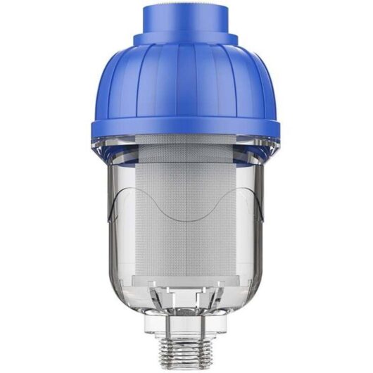 Reusable 1.27 cm sediment filter, rotating sediment filter, 40 μm 316 stainless steel mesh water filter, suitable for washing machines and water