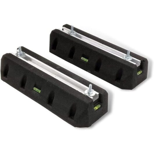 Rubber support for air conditioner - 450 x 130 x 60 mm, 350 kg load capacity