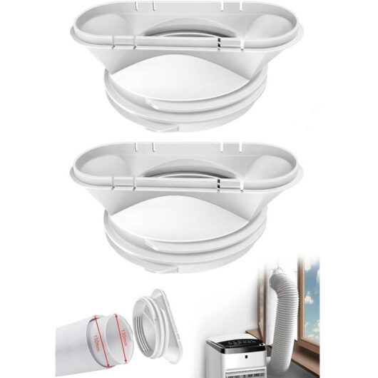 Set of 2 Portable Extended Mobile Air Conditioner Hoses, Ventilation Hose Extension Kit, Air Conditioner Exhaust Hose for Air Conditioning,