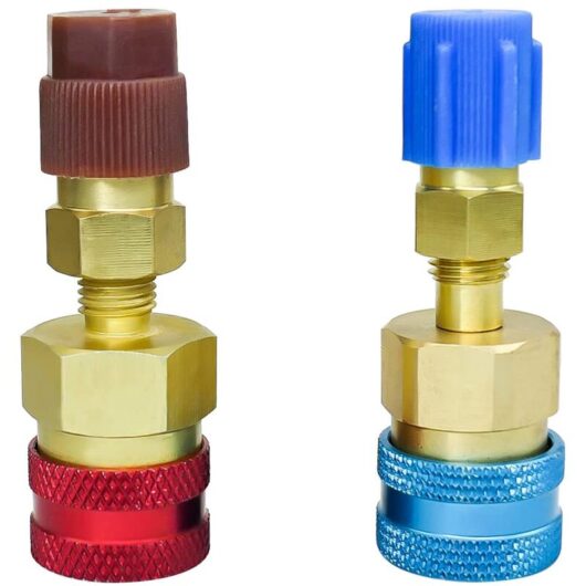 Sjqka - R1234YF Quick Coupler Kit R1234YF High/Low Side Quick Coupler R1234YF ac Charging Hose Adapter Fitting Connector for Car Air Conditioning ac