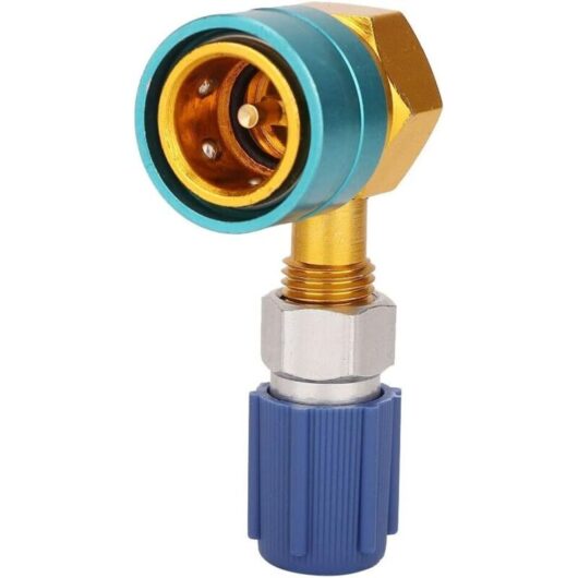 Tinor - R1234yf Fitting, Air Conditioning Coupler Adapter - R1234YF to R134A Low Side Quick Coupler Adapter Car Air Conditioning Fitting