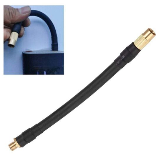 Tire Inflator Rubber Hose, 6.3 Inch Tire Inflator Extension Hose Air Pump Tube Replacement for Xiaomi Electric Inflator for Car, Motorcycle, Bicycle