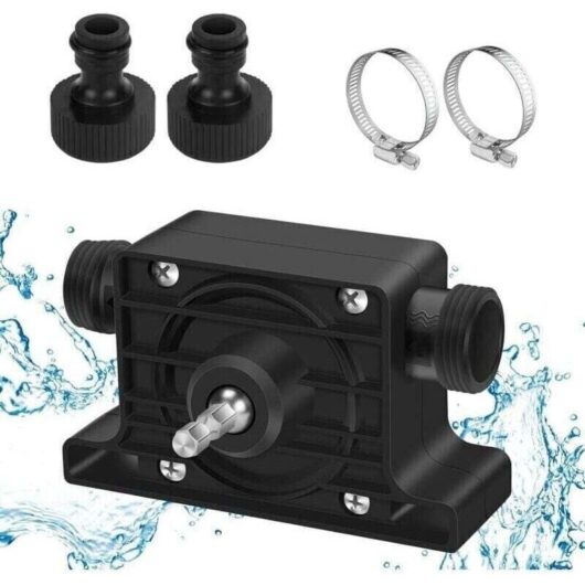 Water and Oil Pump for Drills, Mini Portable Electric Drill Drive Pump, High Flow Miniature Drain Pump for Drills, for Home, Garden, Mini Pool,