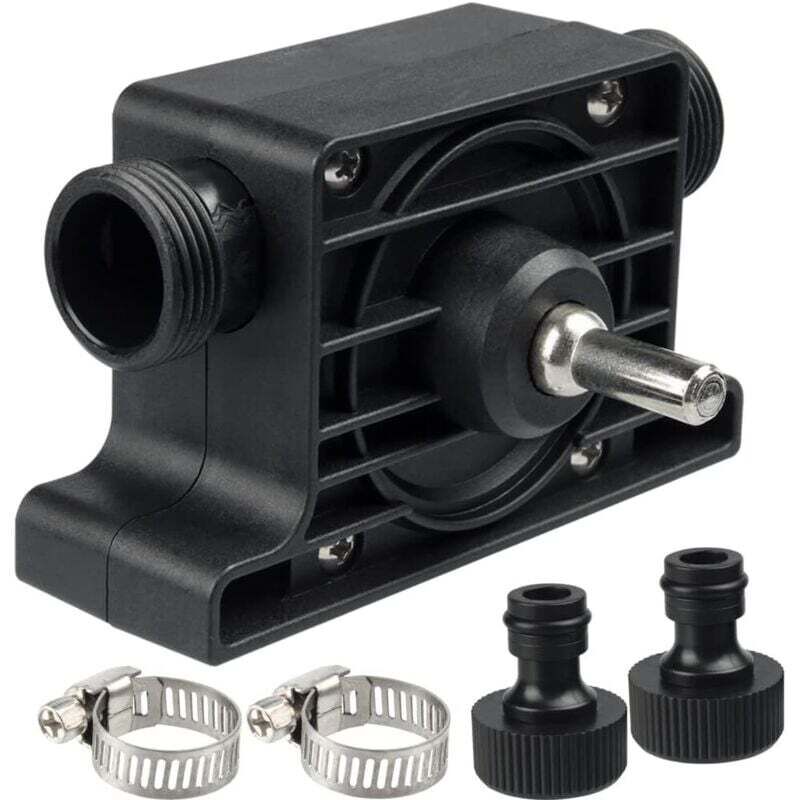 Water and Oil Pump for Drills, Mini Portable Electric Drill Drive Pump, High Flow Miniature Drill Drain Pump for Aquarium, Pond, and Home Garden