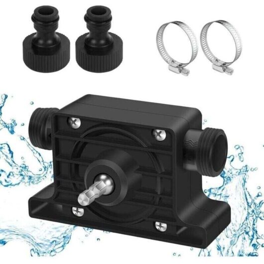 Water and oil pump for drills, portable mini electric drill pumps, miniature high-performance drainage pump for drills, for home, garden, mini pool
