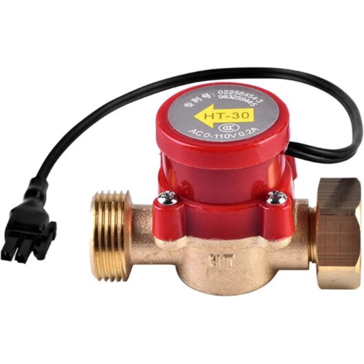 Water flow sensor, Ht30 water flow switch, Water flow sensor machine, 0-110V 0.2A G3/4" 3/4" wire flow sensor switch