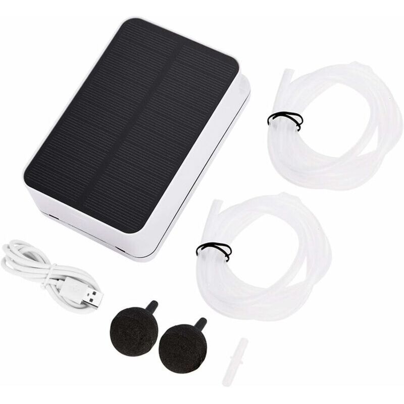 Waterproof Oxygenator - Solar Waterproof Oxygenator Aerator Air Pump for Outdoor Swimming Pools and Ponds in Emergency Use