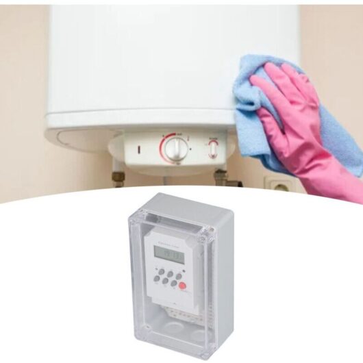 Waterproof digital timer box for pool pump, programmable control switch for spa motor, AC 220V