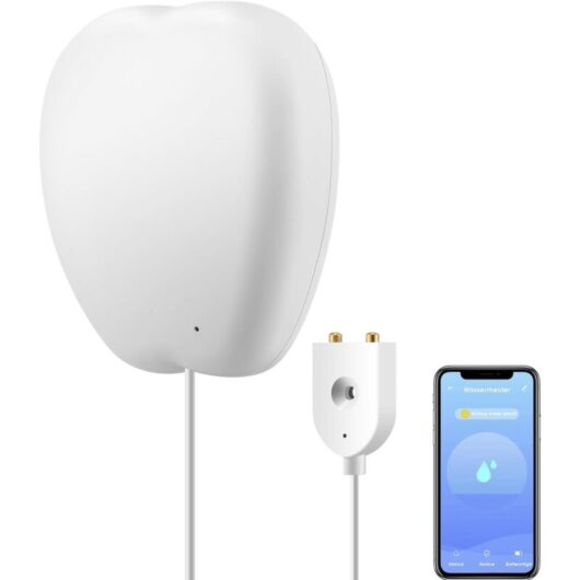 WiFi water leak detector for home, smart water leak sensor, app notification, no hub required, water monitoring for bathroom and kitchen