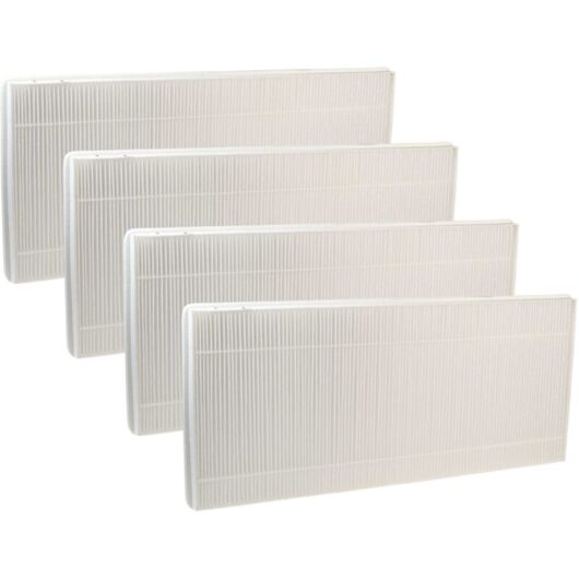 vhbw 4x Compact Filter F7 compatible with Vallox 280 SE Fan, Bathroom Fan, Ventilating Device, Ventilation Unit - Air Filter