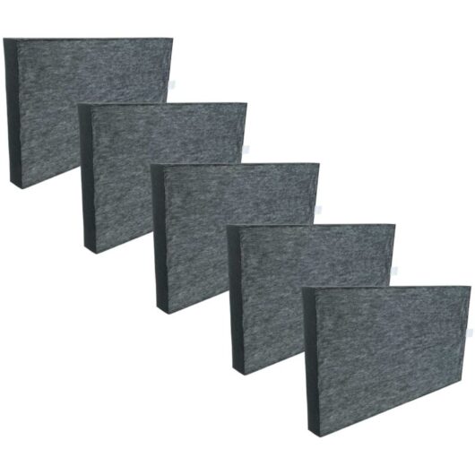 vhbw 5x HEPA Filter compatible with Sharp KC-860U, KC860EW, KC-A60E, KC-C150E, KC-860E Air Cleaner - Spare Air Filter